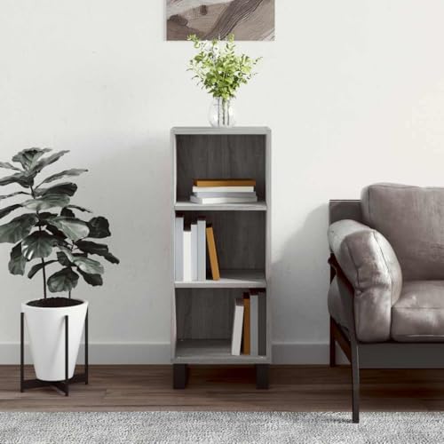 GCHDHAPB Schränke & Aufbewahrung, Buffets & Sideboards-Sideboard grau Sonoma 34,5 x 32,5 x 90 cm Holzwerkstoff von GCHDHAPB