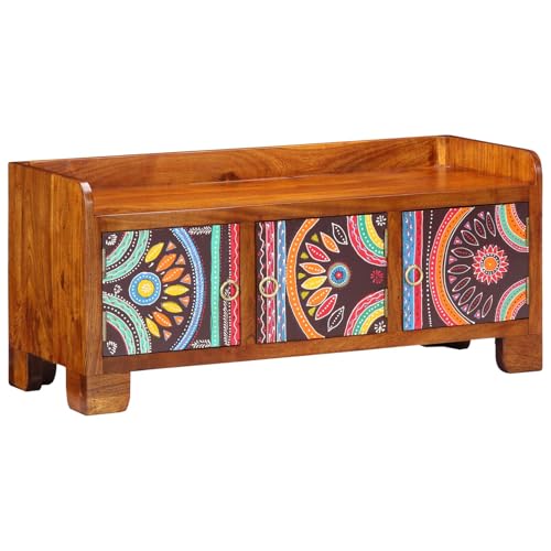 GCHDHAPB Schuhbank 90x35x40cm Massivholz Akazie von GCHDHAPB