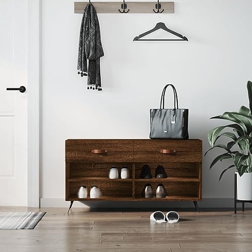 GCHDHAPB Schuhbank Braun Eiche 102x35x55cm Holzwerkstoff GCHDHAPB Schuhbank Braun Eiche 102x35x55cm Holzwerkstoff von GCHDHAPB