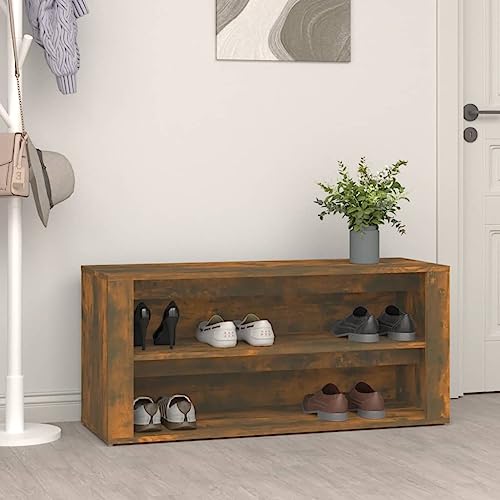 GCHDHAPB Schuhregal Räuchereiche 100x35x45cm Holzwerkstoff GCHDHAPB Schuhregal Räuchereiche 100x35x45cm Holzwerkstoff von GCHDHAPB