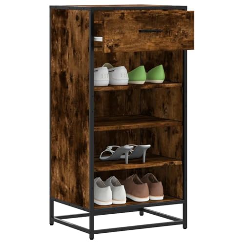GCHDHAPB Schuhregal Räuchereiche 48x38x97,5cm Holzwerkstoff GCHDHAPB Schuhregal Räuchereiche 48x38x97,5cm Holzwerkstoff von GCHDHAPB