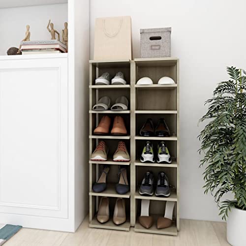 GCHDHAPB Schuhschränke 2 Stück Sonoma Eiche 27,5x27x102 cm GCHDHAPB Schuhschränke 2 Stück Sonoma Eiche 27,5x27x102 cm von GCHDHAPB