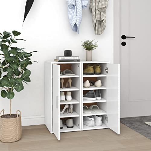 GCHDHAPB Schuhschränke 2 tlg weiß 32x35x70 cm Holzwerkstoff von GCHDHAPB