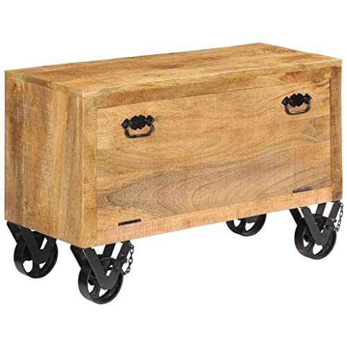 GCHDHAPB Schuhschrank 86x35x55cm Mangoholz massiv von GCHDHAPB