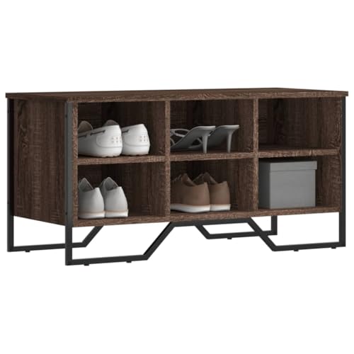 GCHDHAPB Schuhschrank Braun Eiche 90x38x45,5 cm Holzwerkstoff GCHDHAPB Schuhschrank Braun Eiche 90x38x45,5 cm Holzwerkstoff von GCHDHAPB