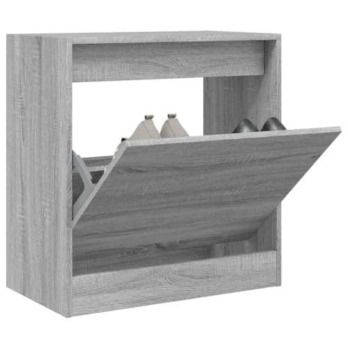 GCHDHAPB Schuhschrank Grau Sonoma 60x34x63,5 cm Holzwerkstoff von GCHDHAPB
