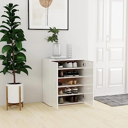 GCHDHAPB Schuhschrank Hochglanz Weiß 60x35x70 cm Holzwerkstoff GCHDHAPB Schuhschrank Hochglanz Weiß 60x35x70 cm Holzwerkstoff von GCHDHAPB