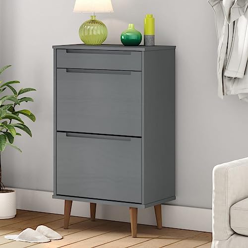 GCHDHAPB Schuhschrank MOLDE Grau 59,5x35x103cm Massivholz Kiefer GCHDHAPB Schuhschrank MOLDE Grau 59,5x35x103cm Massivholz Kiefer von GCHDHAPB