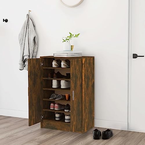 GCHDHAPB Schuhschrank Räuchereiche 60x35x92 cm Holzwerkstoff GCHDHAPB Schuhschrank Räuchereiche 60x35x92 cm Holzwerkstoff von GCHDHAPB