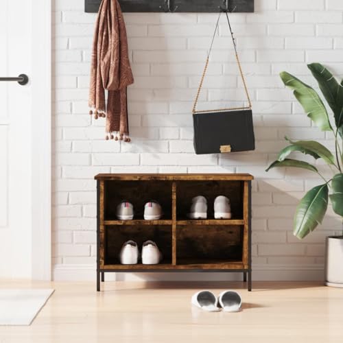 GCHDHAPB Schuhschrank Räuchereiche 69x35x50 cm Holzwerkstoff von GCHDHAPB