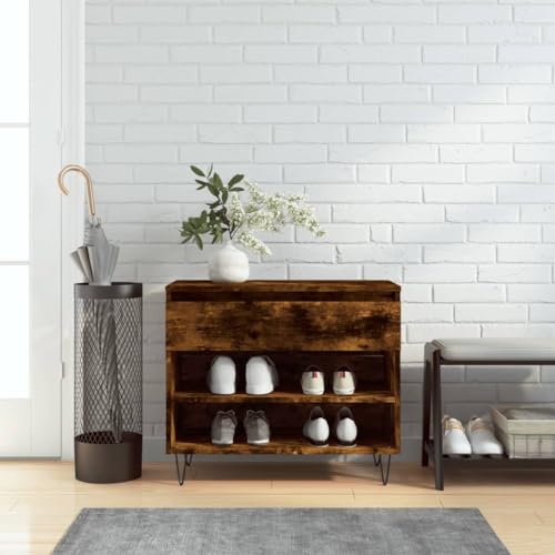 GCHDHAPB Schuhschrank Räuchereiche 70x36x60 cm Holzwerkstoff von GCHDHAPB