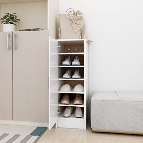 GCHDHAPB Schuhschrank weiß 32x35x92 cm Holzwerkstoff von GCHDHAPB