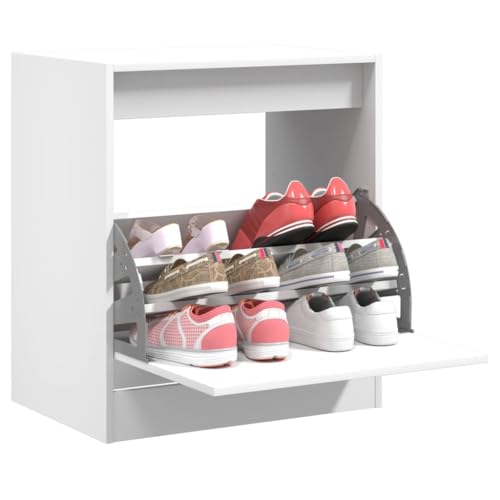 GCHDHAPB Schuhschrank weiß 60x42x69cm Holzwerkstoff von GCHDHAPB
