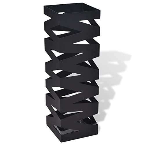 GCHDHAPB Schwarzer quadratischer Schirmständer Aufbewahrungshalter Gehstock Stahl 48,5 cm GCHDHAPB Schwarzer quadratischer Schirmständer Aufbewahrungshalter Gehstock Stahl 48,5 cm von GCHDHAPB