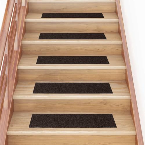GCHDHAPB Selbstklebende Stufenmatten Rechteckig 15 Stück 76x20cm Dunkelbraun Home & Garden Haushaltsbedarf Treppenstufen von GCHDHAPB