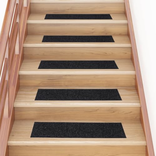 GCHDHAPB Selbstklebende Stufenmatten Rechteckig 15 Stück 76x20cm Schwarz Home & Garden Haushaltsbedarf Treppenstufen GCHDHAPB Selbstklebende Stufenmatten Rechteckig 15 Stück 76x20cm Schwarz Home & Garden Haushaltsbedarf Treppenstufen von GCHDHAPB