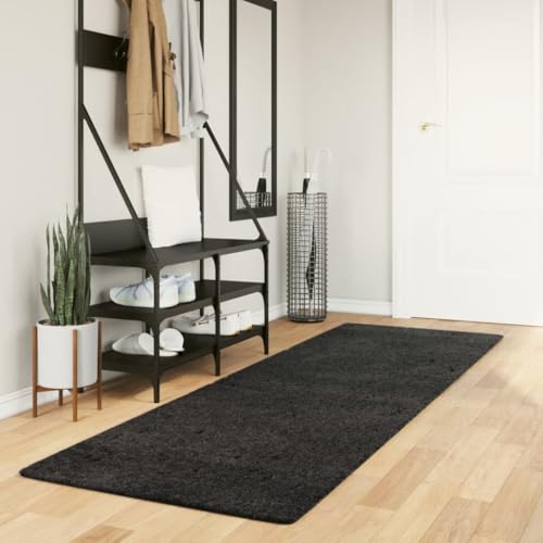 GCHDHAPB Shaggy Teppich PAMPLONA Hochflor Modern Anthrazit 80x250 cm Haus & Garten Dekor Teppiche von GCHDHAPB