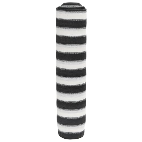 GCHDHAPB Sichtschutznetz Anthrazit und Weiß 1x50m HDPE 75g/m² von GCHDHAPB