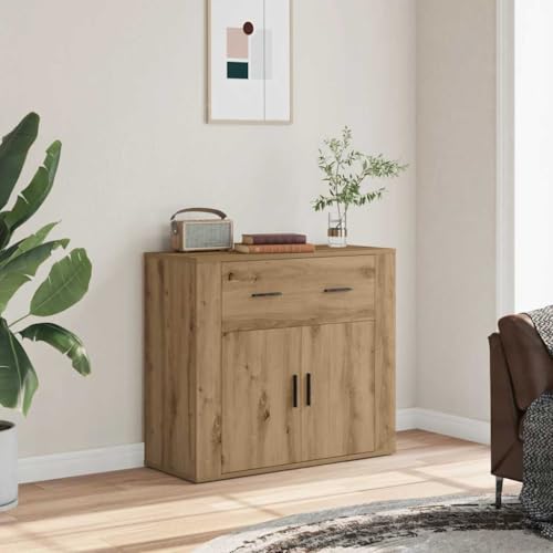 GCHDHAPB Sideboard Artisian Oak 80x33x70 cm Holzschrank & Aufbewahrungsbuffets & Sideboards von GCHDHAPB