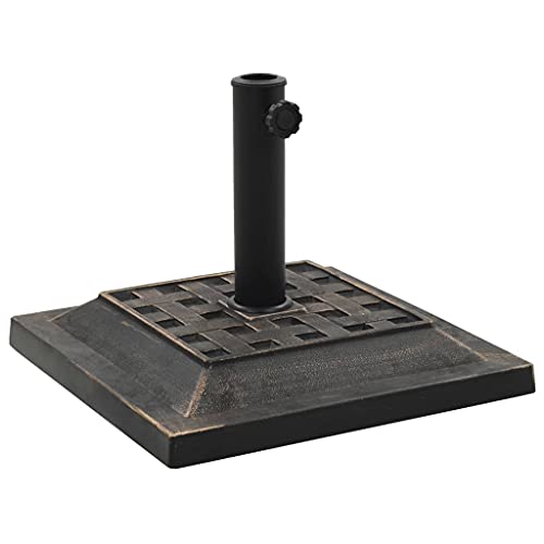GCHDHAPB Sonnenschirmständer eckig Polyresin 12 kg Bronze GCHDHAPB Sonnenschirmständer eckig Polyresin 12 kg Bronze von GCHDHAPB