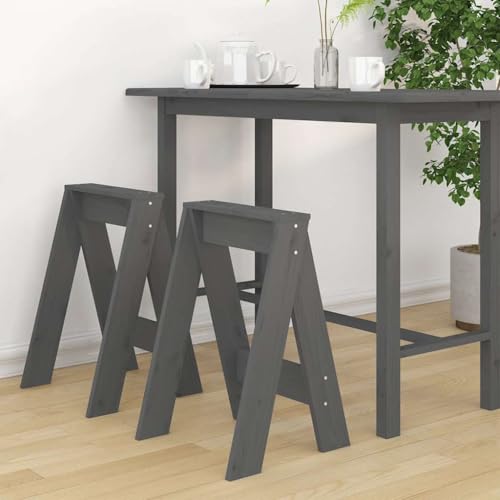 GCHDHAPB Stühle, Klappstühle & Hocker, Hocker, 2 Stück, grau, 40 x 40 x 60 cm, Massivholz, Kiefer GCHDHAPB Stühle, Klappstühle & Hocker, Hocker, 2 Stück, grau, 40 x 40 x 60 cm, Massivholz, Kiefer von GCHDHAPB