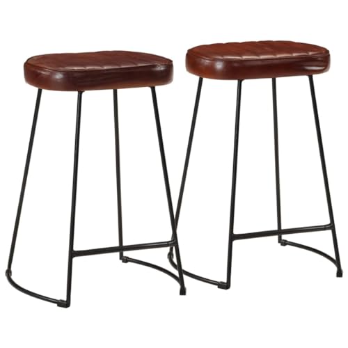 GCHDHAPB Stühle, Tisch & Barhocker, Barhocker, 2 Stück, Dunkelbraun, 41 x 29 x 62 cm von GCHDHAPB