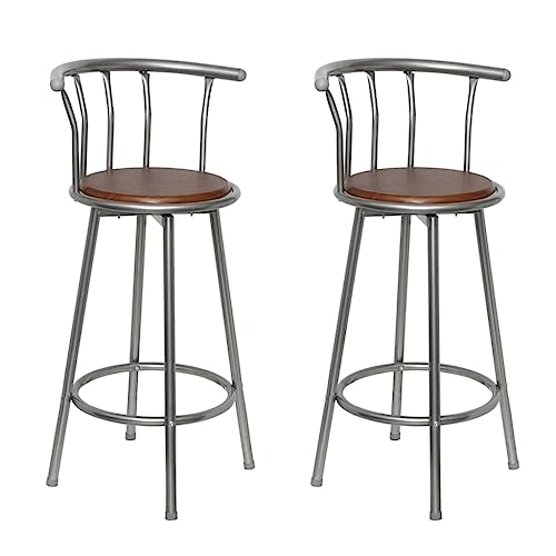 GCHDHAPB Stühle, Tisch und Barhocker, Barhocker, 2 Stück, brauner Stahl GCHDHAPB Stühle, Tisch und Barhocker, Barhocker, 2 Stück, brauner Stahl von GCHDHAPB