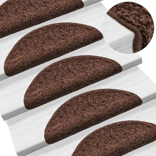 GCHDHAPB Stufenmatten 10 Stück 56x17x3cm Braun Home & Garden Haushaltsbedarf Treppenstufen von GCHDHAPB