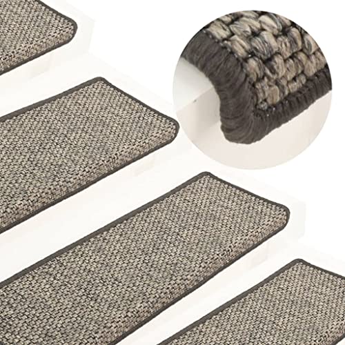 GCHDHAPB Stufenmatten Selbstklebend 15 Stück 65x21x4cm Grau und Beige Home & Garden Haushaltsbedarf Treppenstufen von GCHDHAPB