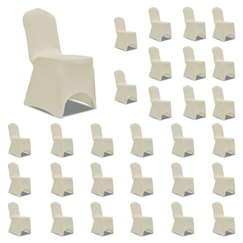 GCHDHAPB Stuhlhussen, dehnbar, cremefarben, 30 Stück GCHDHAPB Stuhlhussen, dehnbar, cremefarben, 30 Stück von GCHDHAPB