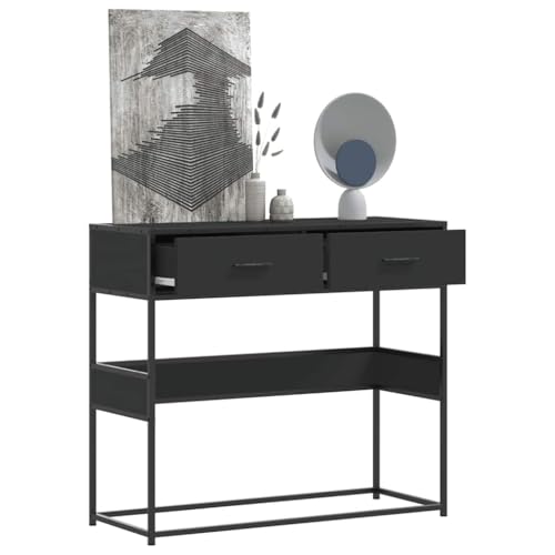 GCHDHAPB Tische, Akzenttische, Beistelltische, Konsolentisch, schwarz, 90 x 35 x 80 cm, Holzwerkstoff GCHDHAPB Tische, Akzenttische, Beistelltische, Konsolentisch, schwarz, 90 x 35 x 80 cm, Holzwerkstoff von GCHDHAPB