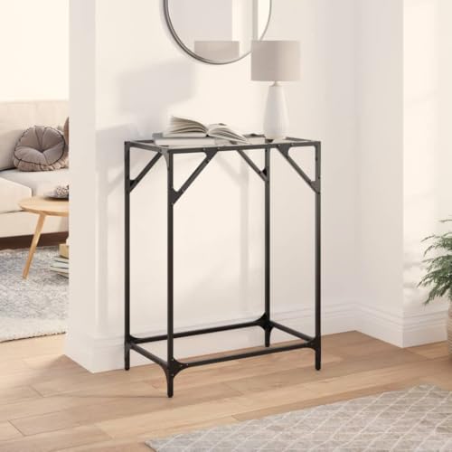 GCHDHAPB Tische, Akzenttische, Konsolentische, Konsolentisch mit transparenter Glasplatte, 60 x 35 x 81 cm, Stahl GCHDHAPB Tische, Akzenttische, Konsolentische, Konsolentisch mit transparenter Glasplatte, 60 x 35 x 81 cm, Stahl von GCHDHAPB