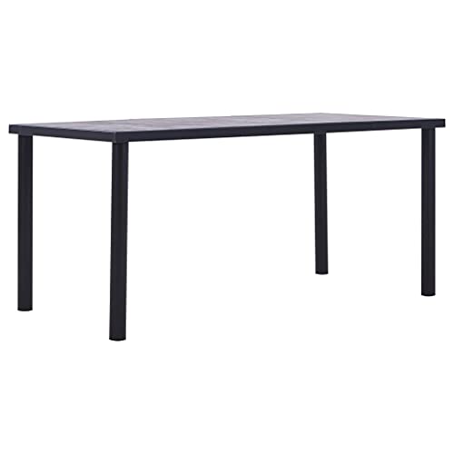 GCHDHAPB Tische, Küchen- und Esszimmertische, Esstisch, Schwarz und Betongrau, 160 x 80 x 75 cm, MDF GCHDHAPB Tische, Küchen- und Esszimmertische, Esstisch, Schwarz und Betongrau, 160 x 80 x 75 cm, MDF von GCHDHAPB