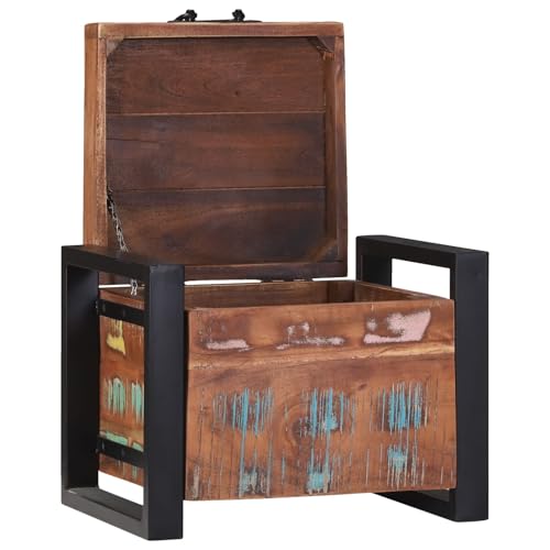GCHDHAPB Truhen 40 x 30 x 30 cm, massives Altholz und Metall von GCHDHAPB