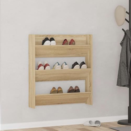 GCHDHAPB Wand-Schuhschrank Sonoma Eiche 80x18x90 cm Holzwerkstoff GCHDHAPB Wand-Schuhschrank Sonoma Eiche 80x18x90 cm Holzwerkstoff von GCHDHAPB
