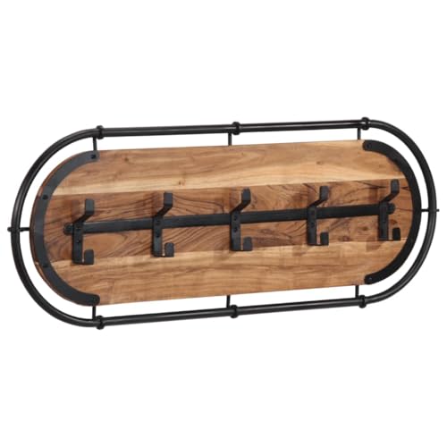 GCHDHAPB Wandgarderobe mit 5 Haken, Massivholz, Akazie, Heim & Garten, Dekoration, Garderoben- und Hutablagen GCHDHAPB Wandgarderobe mit 5 Haken, Massivholz, Akazie, Heim & Garten, Dekoration, Garderoben- und Hutablagen von GCHDHAPB