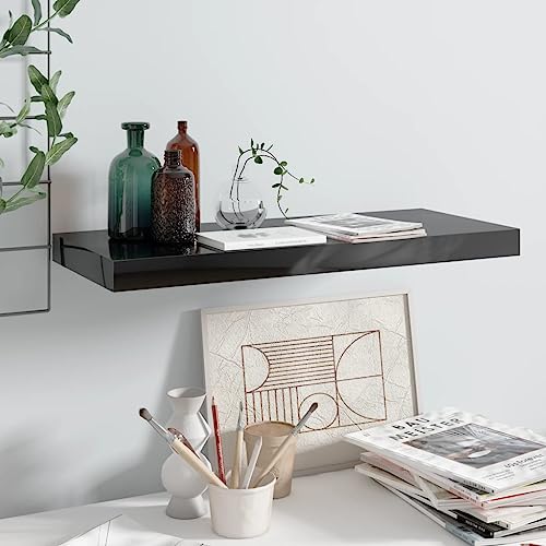 GCHDHAPB Wandregal & Ledges,Schwebendes Wandregal Hochglanz Schwarz 60 x 23,5 x 3,8 cm MDF GCHDHAPB Wandregal & Ledges,Schwebendes Wandregal Hochglanz Schwarz 60 x 23,5 x 3,8 cm MDF von GCHDHAPB