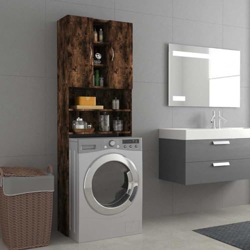 GCHDHAPB Waschmaschinenschrank Räuchereiche 64x25,5x190cm von GCHDHAPB