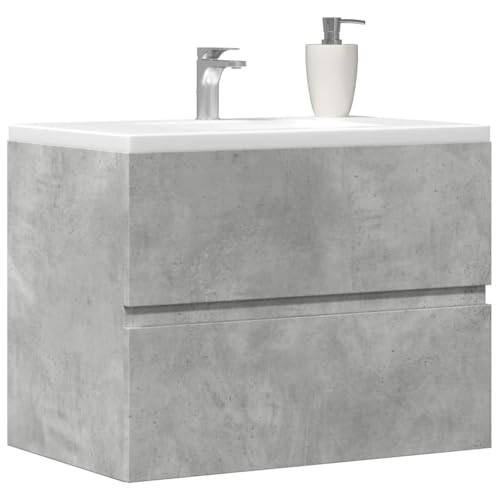 GCHDHAPB Wohnmöbel-Sets, Badezimmermöbel-Sets, Badezimmerschrank, Betongrau, 60 x 38,5 x 45 cm, Holzwerkstoff von GCHDHAPB