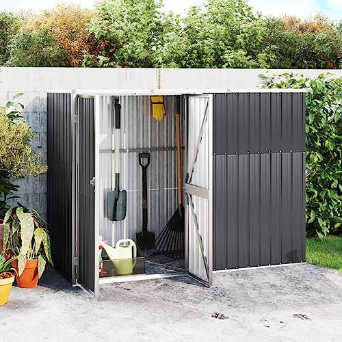 Gartengerätehaus anthrazit 225x89x161cm Stahl verzinkt Gartengerätehaus anthrazit 225x89x161cm Stahl verzinkt von GCHDHAPB