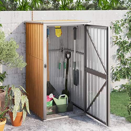 Gartengerätehaus braun 88x89x161cm Stahl verzinkt Gartengerätehaus braun 88x89x161cm Stahl verzinkt von GCHDHAPB