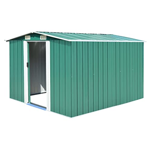 Gartenhaus 257x298x178cm Metall grün von GCHDHAPB
