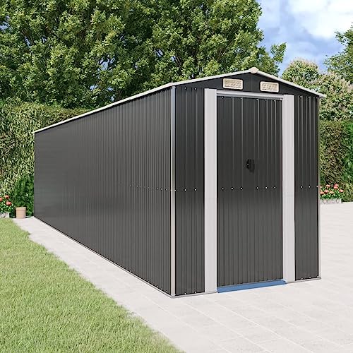 Gartenhaus Anthrazit 192x772x223cm Stahl verzinkt von GCHDHAPB