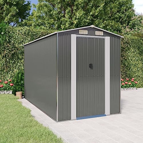 Gartenhaus Hellgrau 192x357x223cm Stahl verzinkt Gartenhaus Hellgrau 192x357x223cm Stahl verzinkt von GCHDHAPB