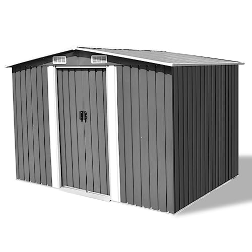 Gartenhaus Lagerhaus Grau Metall 257x205x178cm von GCHDHAPB