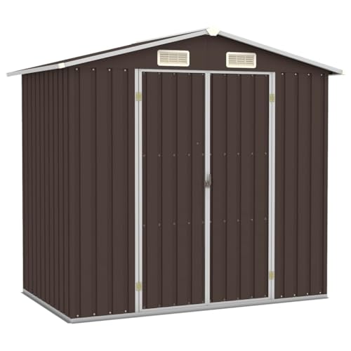 Gartenhaus braun 205x129x183cm Stahl verzinkt von GCHDHAPB