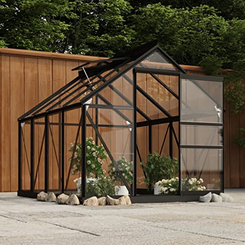 Gewächshaus Ersatzrahmen Anthrazit 155x103x191cm Aluminium Home & Garden Rasen & Garten Gartenarbeit Gewächshäuser Gewächshaus Ersatzrahmen Anthrazit 155x103x191cm Aluminium Home & Garden Rasen & Garten Gartenarbeit Gewächshäuser von GCHDHAPB