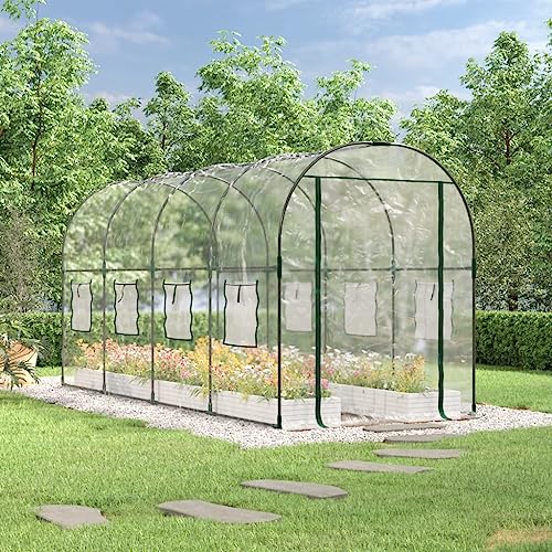 Gewächshaus Transparent 160x400x190cm PVC & pulverbeschichteter Stahl Haus & Garten Rasen & Garten Gartenarbeit Gewächshäuser Gewächshaus Transparent 160x400x190cm PVC & pulverbeschichteter Stahl Haus & Garten Rasen & Garten Gartenarbeit Gewächshäuser von GCHDHAPB