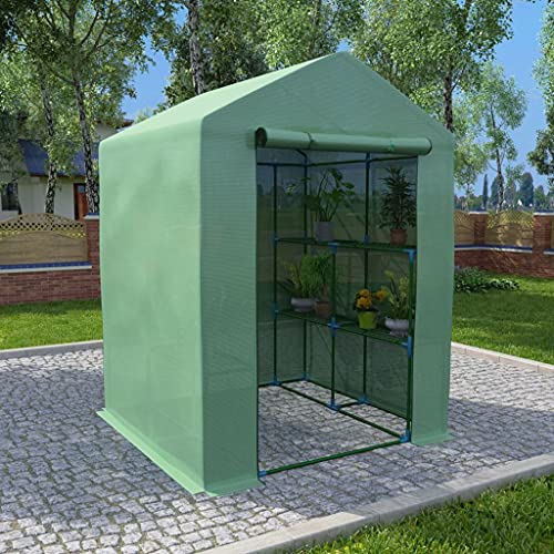 Gewächshaus mit Regalen Stahl 143x143x195cm Haus & Garten Rasen & Garten Gartenarbeit Gewächshäuser Gewächshaus mit Regalen Stahl 143x143x195cm Haus & Garten Rasen & Garten Gartenarbeit Gewächshäuser von GCHDHAPB