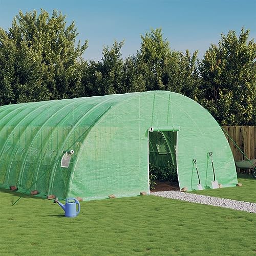 Gewächshaus mit Stahlrahmen grün 144m² 24x6x2,85mHaus & Garten Rasen & Garten Gartenarbeit Gewächshäuser von GCHDHAPB